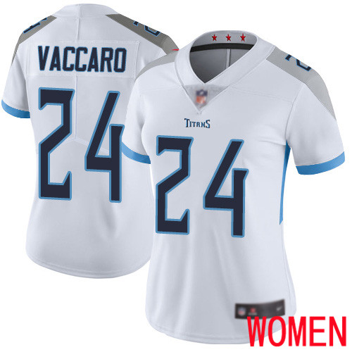 Tennessee Titans Limited White Women Kenny Vaccaro Road Jersey NFL Football #24 Vapor Untouchable->youth nfl jersey->Youth Jersey